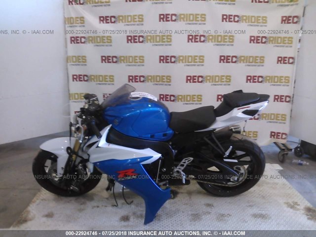 JS1GR7MA1D2102976 - 2013 SUZUKI GSX-R750 BLUE photo 8