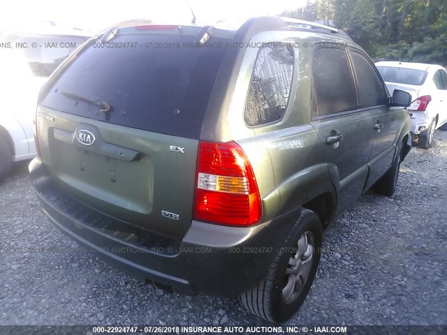 KNDJF723167171326 - 2006 KIA NEW SPORTAGE  GREEN photo 4