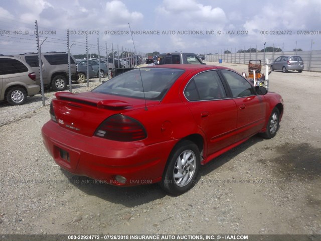 1G2NF52E84C199219 - 2004 PONTIAC GRAND AM SE1 RED photo 4