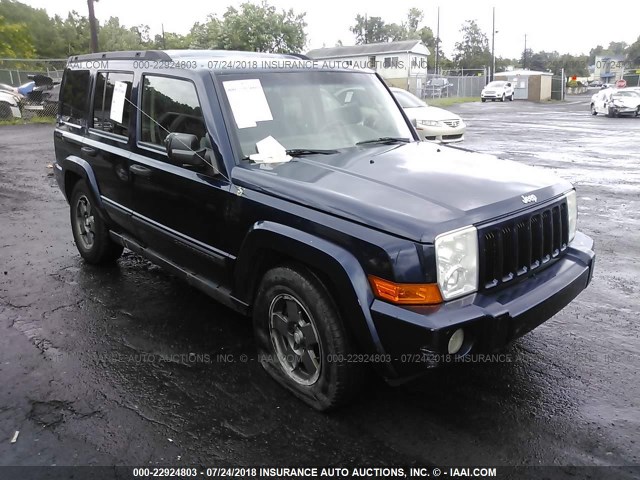 1J8HG48N16C145019 - 2006 JEEP COMMANDER BLUE photo 1