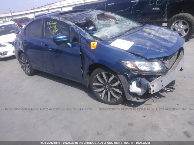 19XFB2F93FE044810 - 2015 HONDA CIVIC EXL 蓝色 照片 1