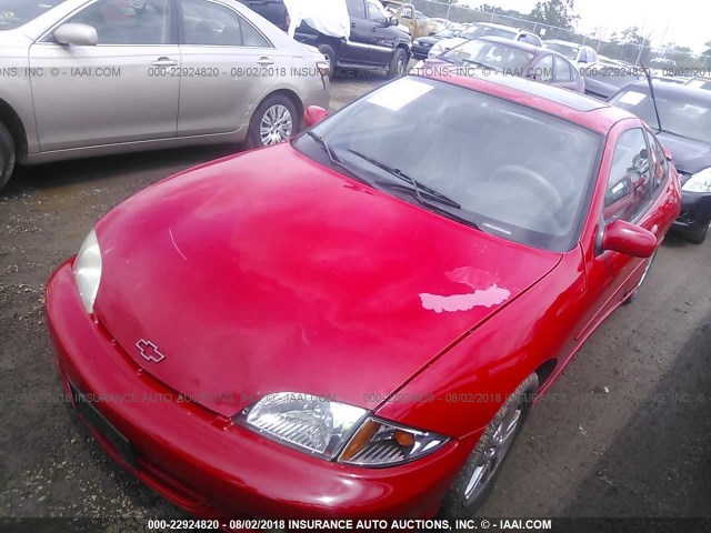 1G1JH12F627324769 - 2002 CHEVROLET CAVALIER LS SPORT RED photo 2