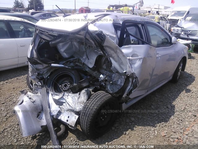 2T1KU4EE1BC558280 - 2011 TOYOTA COROLLA MATRIX  SILVER photo 4