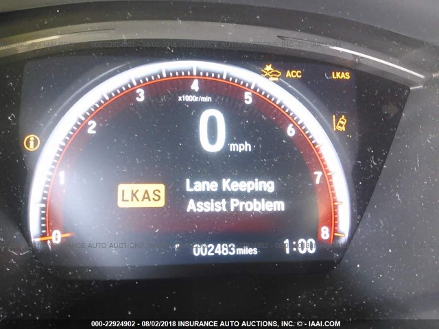 SHHFK7H97JU222049 - 2018 HONDA CIVIC SPORT TOURING BLACK photo 7