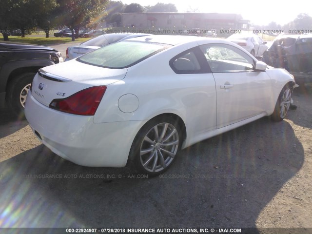 JNKCV64EX9M606708 - 2009 INFINITI G37 JOURNEY/SPORT WHITE photo 4