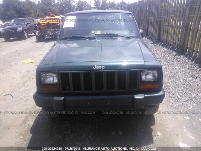 1J4FT58S5YL186885 - 2000 JEEP CHEROKEE CLASSIC GREEN photo 6