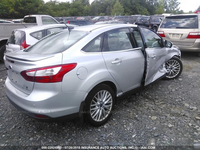 1FADP3J28DL229843 - 2013 FORD FOCUS TITANIUM SILVER photo 4