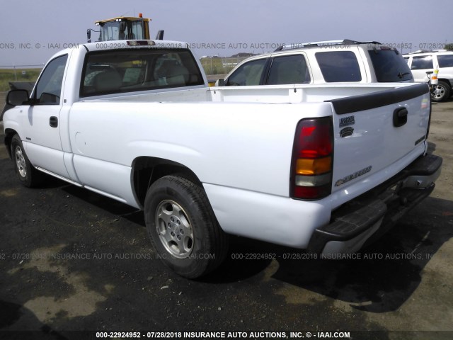 1GCEC14TX1Z323315 - 2001 CHEVROLET SILVERADO C1500 WHITE photo 3