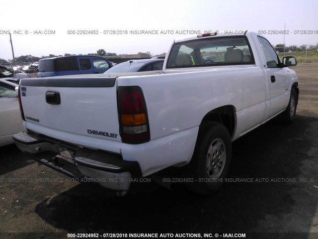 1GCEC14TX1Z323315 - 2001 CHEVROLET SILVERADO C1500 WHITE photo 4