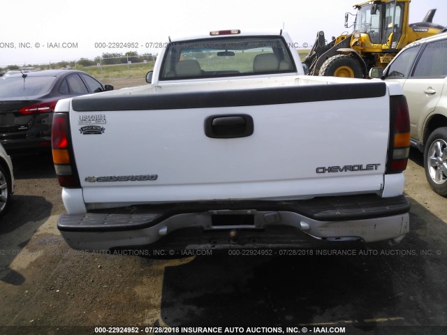 1GCEC14TX1Z323315 - 2001 CHEVROLET SILVERADO C1500 WHITE photo 6