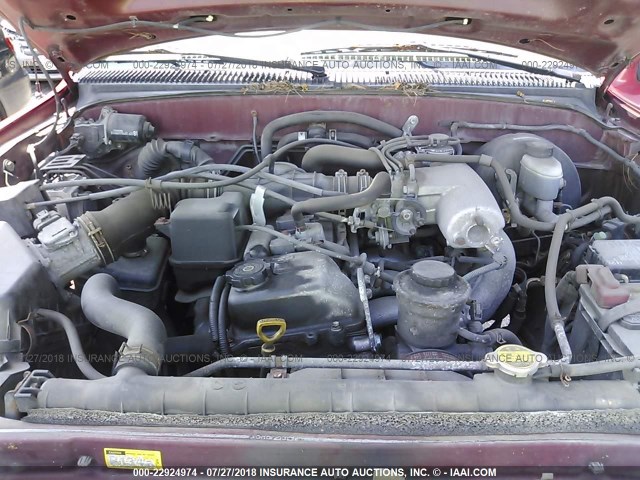 5TEGM92N33Z181292 - 2003 TOYOTA TACOMA DOUBLE CAB PRERUNNER RED photo 10