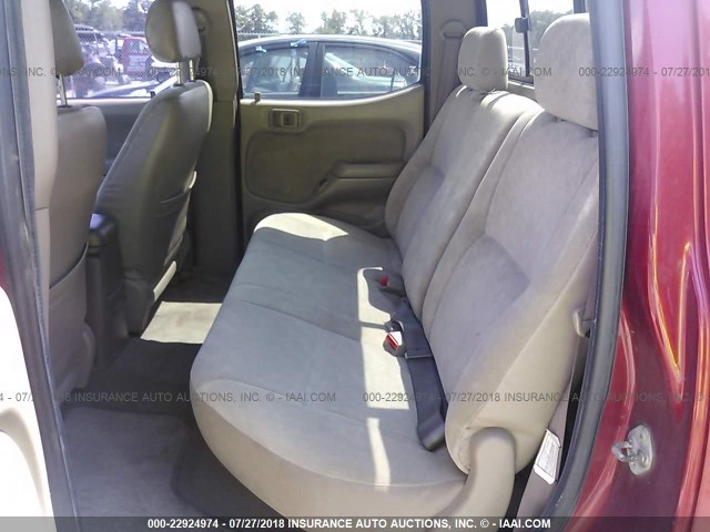 5TEGM92N33Z181292 - 2003 TOYOTA TACOMA DOUBLE CAB PRERUNNER RED photo 8