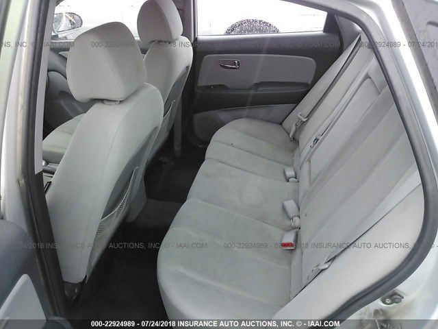 KMHDU4AD0AU955174 - 2010 HYUNDAI ELANTRA BLUE/GLS/SE SILVER photo 8