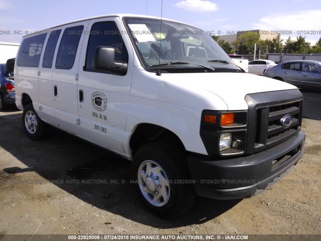 1FBNE3BL6CDA38429 - 2012 FORD ECONOLINE E350 SUPER DUTY WAGON WHITE photo 1