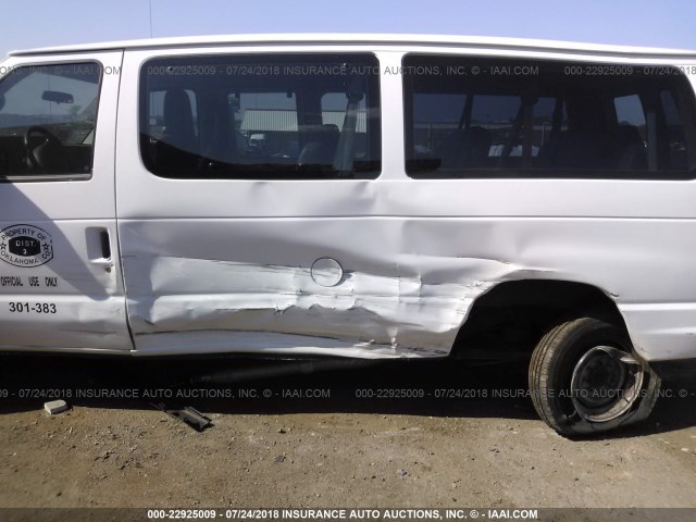 1FBNE3BL6CDA38429 - 2012 FORD ECONOLINE E350 SUPER DUTY WAGON WHITE photo 6