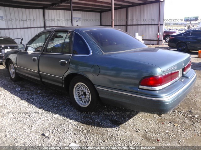 2FALP74WXSX190982 - 1995 FORD CROWN VICTORIA LX TEAL photo 3