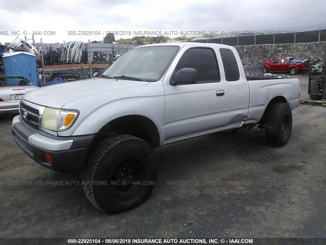 4TASN92N9YZ641013 - 2000 TOYOTA TACOMA XTRACAB PRERUNNER ვერცხლისფერი ფოტო 2