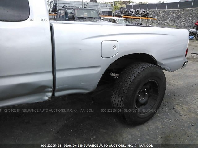 4TASN92N9YZ641013 - 2000 TOYOTA TACOMA XTRACAB PRERUNNER ვერცხლისფერი ფოტო 6