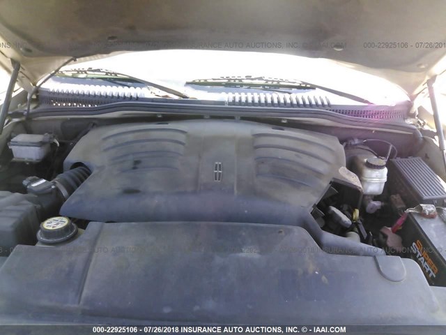 5LMEU88H25ZJ30036 - 2005 LINCOLN AVIATOR 金色 照片 10