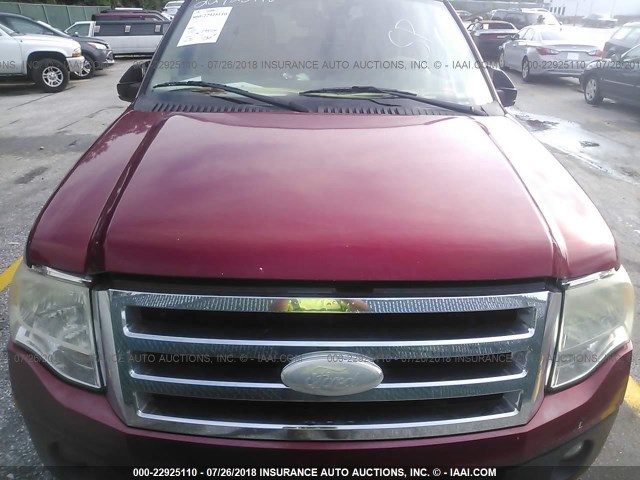 1FMFU15517LA51195 - 2007 FORD EXPEDITION XLT RED photo 6