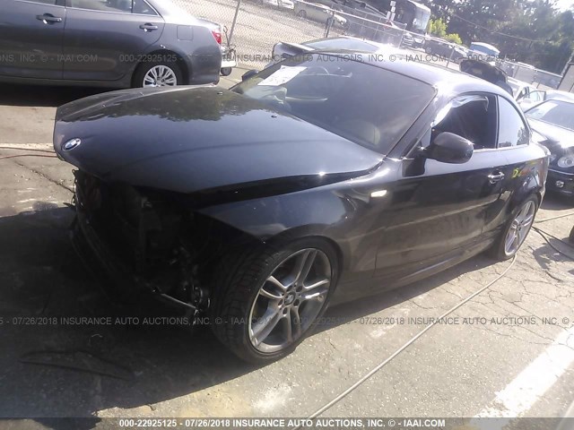 WBAUC9C52CVM12963 - 2012 BMW 135 I BLACK photo 2