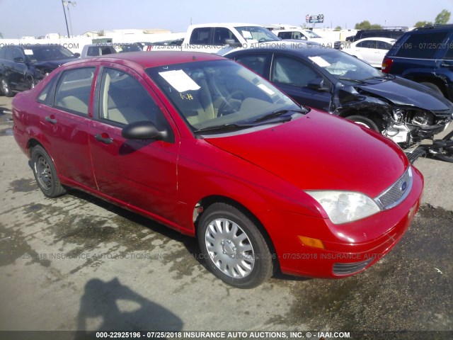 1FAFP34N87W172643 - 2007 FORD FOCUS ZX4/S/SE/SES RED photo 1