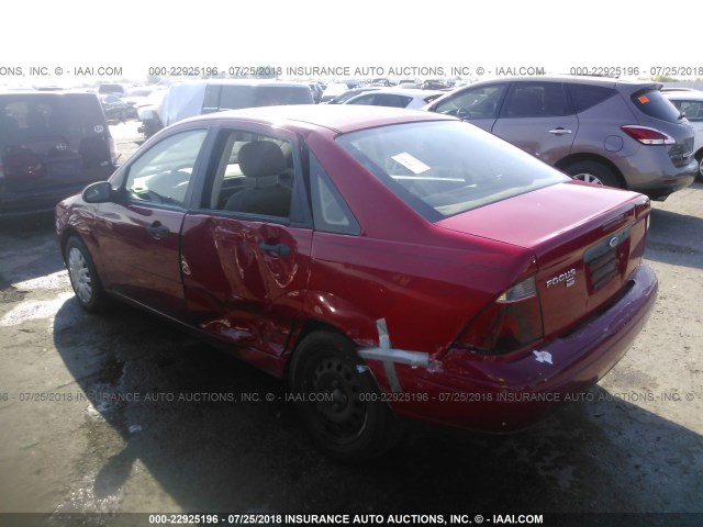 1FAFP34N87W172643 - 2007 FORD FOCUS ZX4/S/SE/SES 红色 照片 3