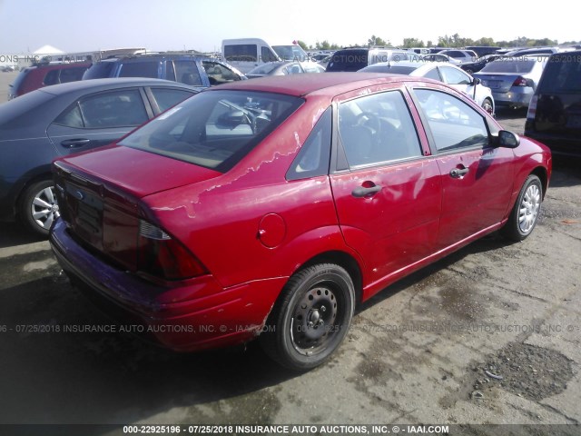 1FAFP34N87W172643 - 2007 FORD FOCUS ZX4/S/SE/SES 红色 照片 4