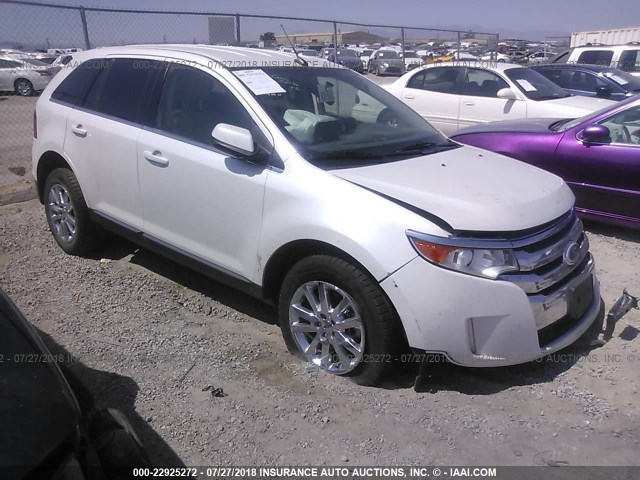 2FMDK3KC2BBB14857 - 2011 FORD EDGE LIMITED WHITE photo 1