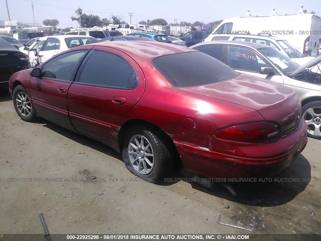 2C3HD46R01H584809 - 2001 CHRYSLER CONCORDE LX BURGUNDY photo 3