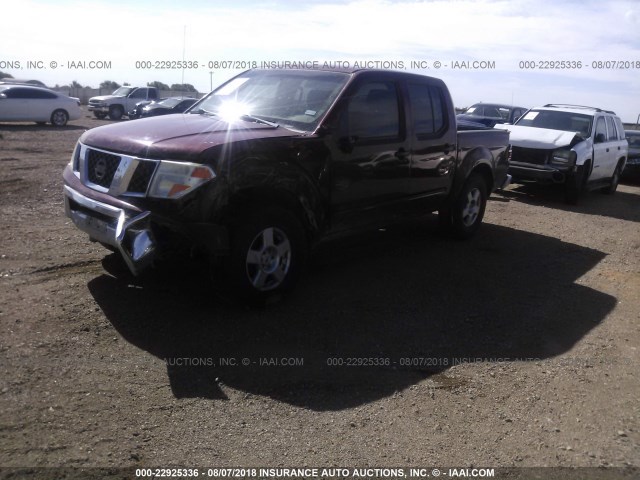 1N6AD07W07C465726 - 2007 NISSAN FRONTIER CREW CAB LE/SE/OFF ROAD RED photo 2