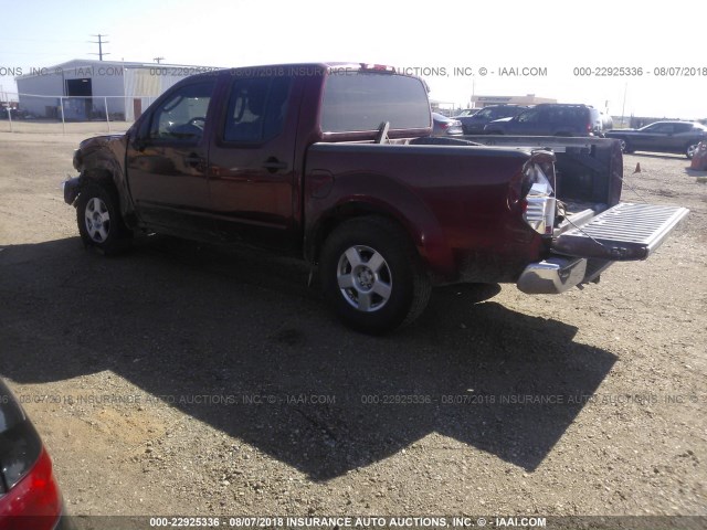 1N6AD07W07C465726 - 2007 NISSAN FRONTIER CREW CAB LE/SE/OFF ROAD RED photo 3