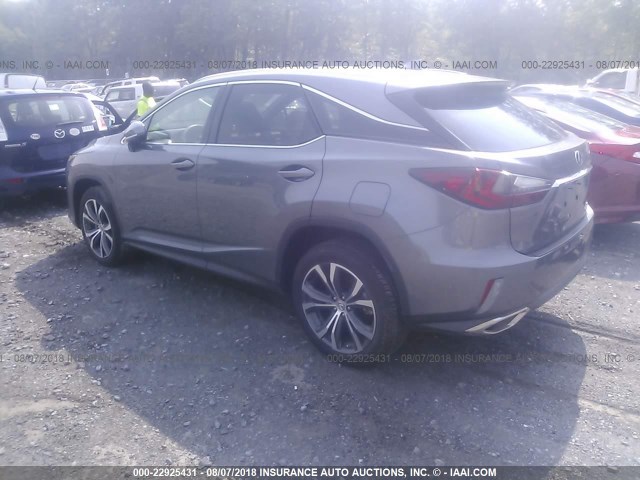 2T2BZMCA6HC111417 - 2017 LEXUS RX 350/BASE/F SPORT GRAY photo 3