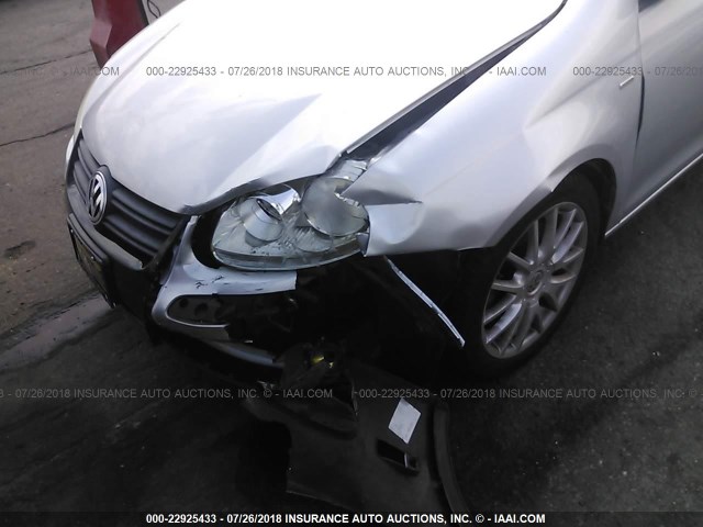 3VWRJ71K89M032537 - 2009 VOLKSWAGEN JETTA WOLFSBURG 银色 照片 6