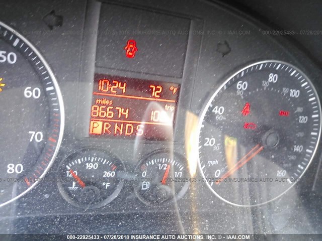 3VWRJ71K89M032537 - 2009 VOLKSWAGEN JETTA WOLFSBURG 银色 照片 7