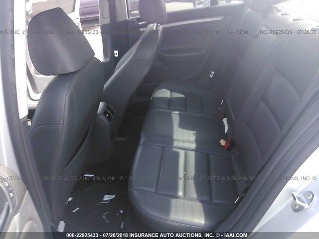3VWRJ71K89M032537 - 2009 VOLKSWAGEN JETTA WOLFSBURG 银色 照片 8