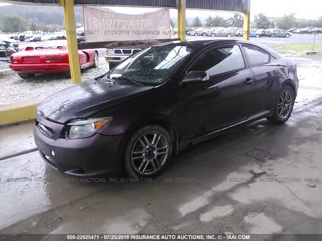JTKDE167X50045489 - 2005 TOYOTA SCION TC 紫色 照片 2