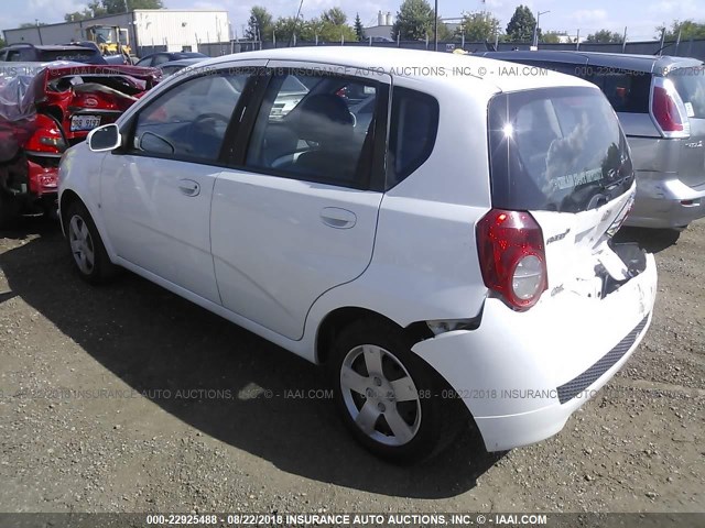 KL1TD66E09B650351 - 2009 CHEVROLET AVEO LS/LT 白色 照片 3