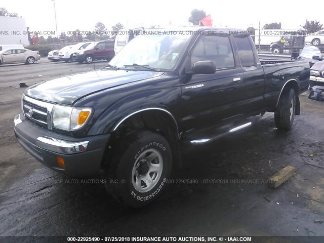 4TASN92N3XZ480978 - 1999 TOYOTA TACOMA XTRACAB PRERUNNER შავი ფოტო 2