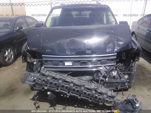 2FMGK5C85DBD35844 - 2013 FORD FLEX SEL BLACK photo 6