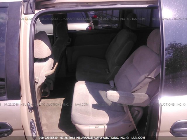 2HKRL18512H547255 - 2002 HONDA ODYSSEY LX GOLD photo 8