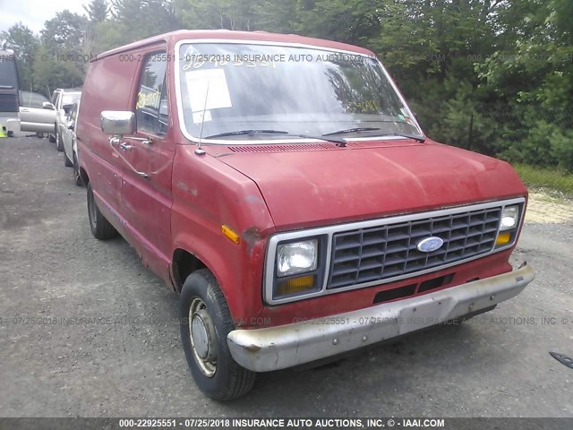 1FTDE04Y2DHA35181 - 1983 FORD ECONOLINE E100 VAN RED photo 1