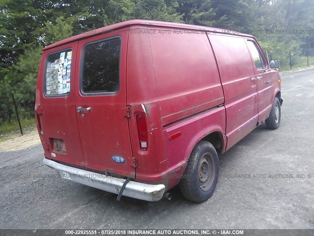 1FTDE04Y2DHA35181 - 1983 FORD ECONOLINE E100 VAN RED photo 4