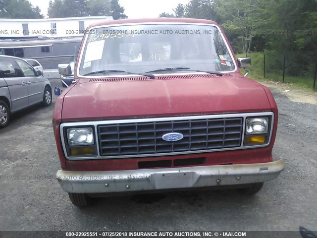 1FTDE04Y2DHA35181 - 1983 FORD ECONOLINE E100 VAN RED photo 6