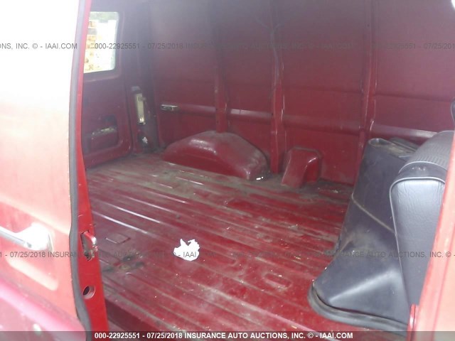 1FTDE04Y2DHA35181 - 1983 FORD ECONOLINE E100 VAN RED photo 8