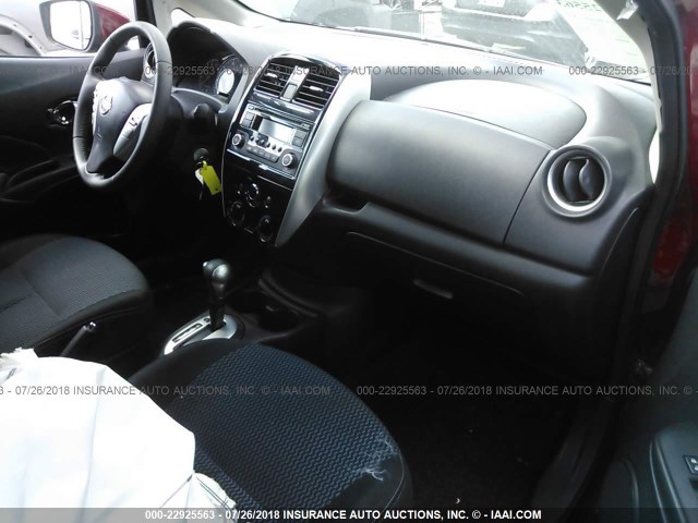 3N1CE2CP8FL369609 - 2015 NISSAN VERSA NOTE S/S PLUS/SV/SL/SR RED photo 5