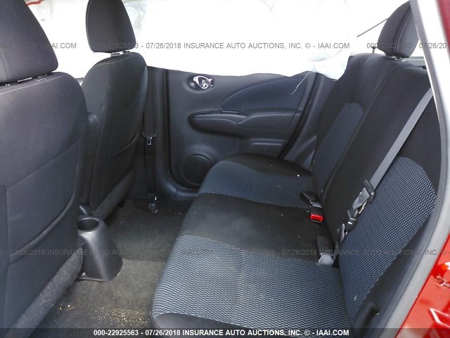 3N1CE2CP8FL369609 - 2015 NISSAN VERSA NOTE S/S PLUS/SV/SL/SR RED photo 8