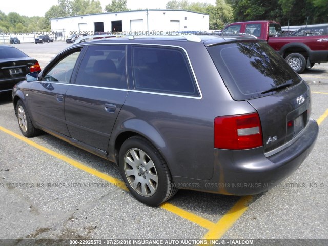 WAUDA24B8XN013241 - 1999 AUDI A6 AVANT QUATTRO BROWN photo 3