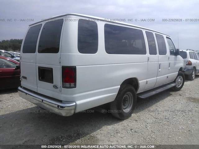 1FBSS3BL3EDA03698 - 2014 FORD ECONOLINE E350 SUPER DUTY WAGON WHITE photo 4