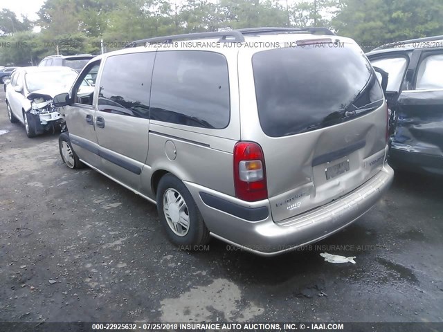 1GNDX03EXYD365320 - 2000 CHEVROLET VENTURE TAN photo 3